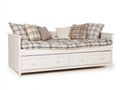 Divano letto-legno laccato-legno ingegnerizzato-200x95x85 cm-bianco-avorio-stile classico con contenitore