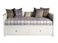 Divano letto-legno laccato-legno ingegnerizzato-200x95x85 cm-bianco-avorio-stile classico funzionale con contenitore