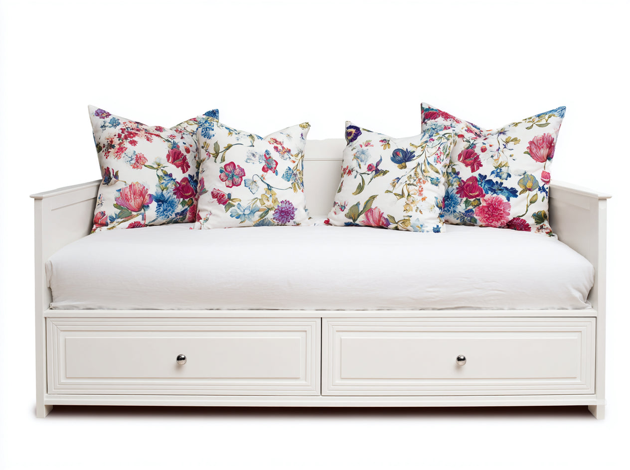 Divano letto-legno ingegnerizzato-legno massello-204x97x86 cm-bianco-stile classico