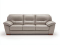 Divano lineare-pelle-210x90x85 cm-beige-stile moderno